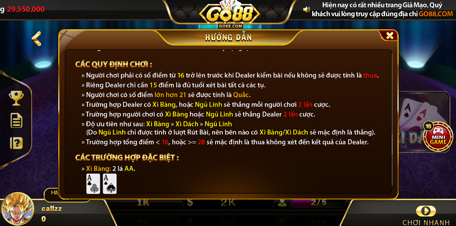 Hướng Dẫn Đăng Ký Và Bắt Đầu Chơi Xì Dách Go88